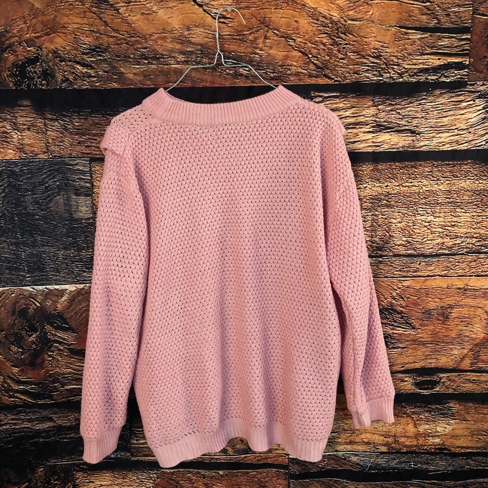 💞 Pink Boho Sweater 💞 - Picture 2 of 2